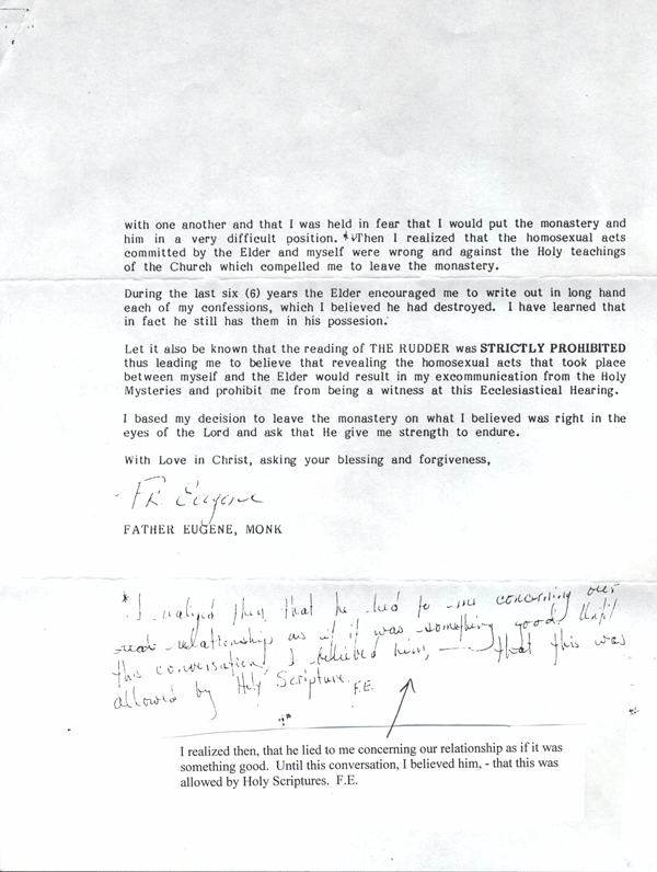 Testimony - Former Monk Eugene - Page 2